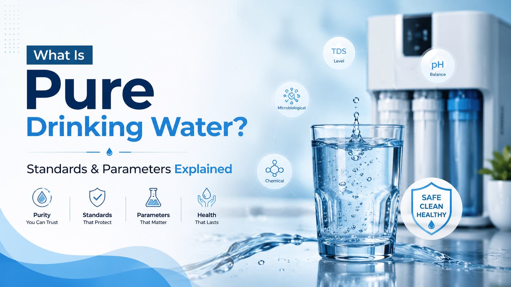 What Is Pure Drinking Water? Standards & Parameters Explained